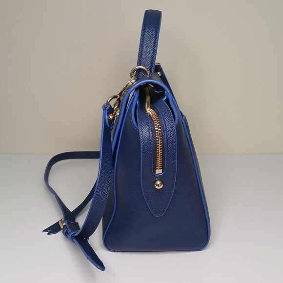 NWOT Rebecca Minkhoff Gabby Leather Crossbody Satchel Blue - Picture 3 of 11